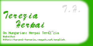 terezia herpai business card